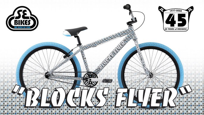 FIRST LOOK) 2023 SE Bikes Blocks Flyer 26 Cruiser BMX Unboxing @ Harvester  Bikes 