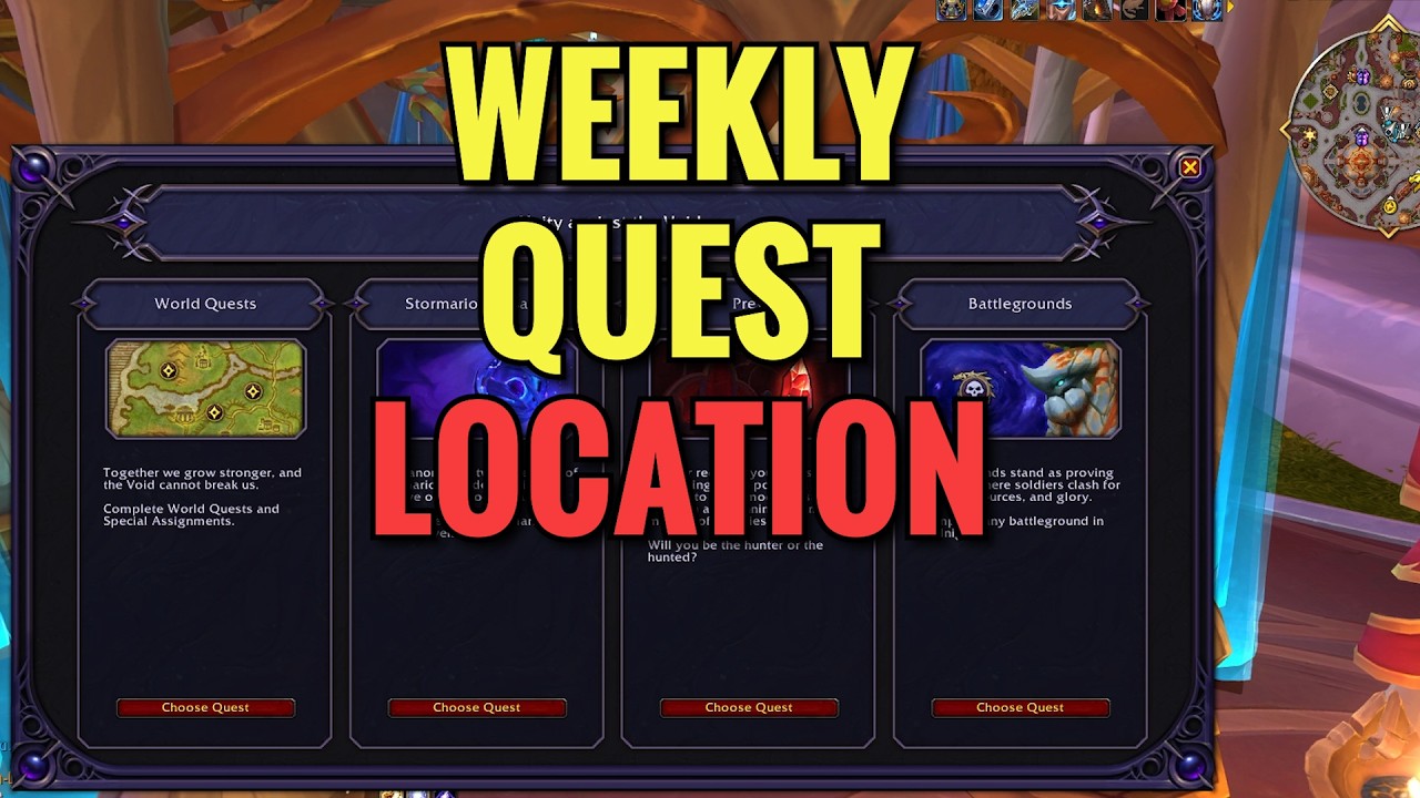 Weekly Quest Location In Silvermoon City (WoW Midnight)