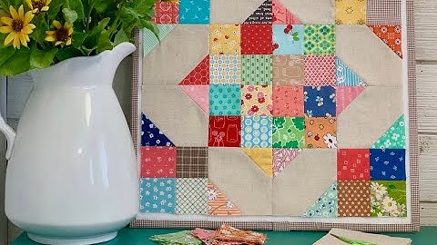 Sew Your Stash Series #1 - 16" Scrappy Crossroads Quilt Block Tutorial