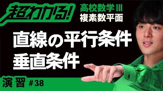 【複素数平面が超わかる！】◆直線の平行条件・垂直条件の復習　（高校数学Ⅲ）