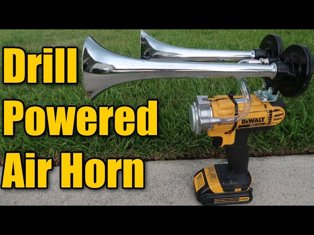 DeWalt Train Horn. Portable Impact Air Horn with Remote Control – Train Horn  Drill