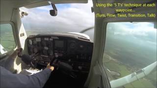 Solo Qualifying Cross Country Flight for EASA PPL from Wellesbourne (EGBW) to Cambridge (EGSC), UK