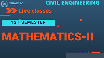 1st Sem(GROUP B) |Mathematics II| Uni 01 Lecture 03 |Secure your future | Bridge To Success