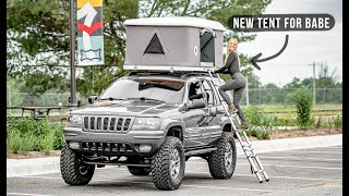 Roof Top Tent Installed | Overland WJ Build