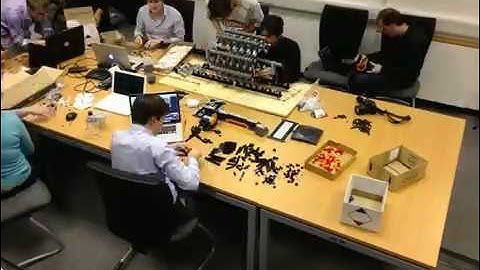 Cambridge lego model Hadron collider time lapse