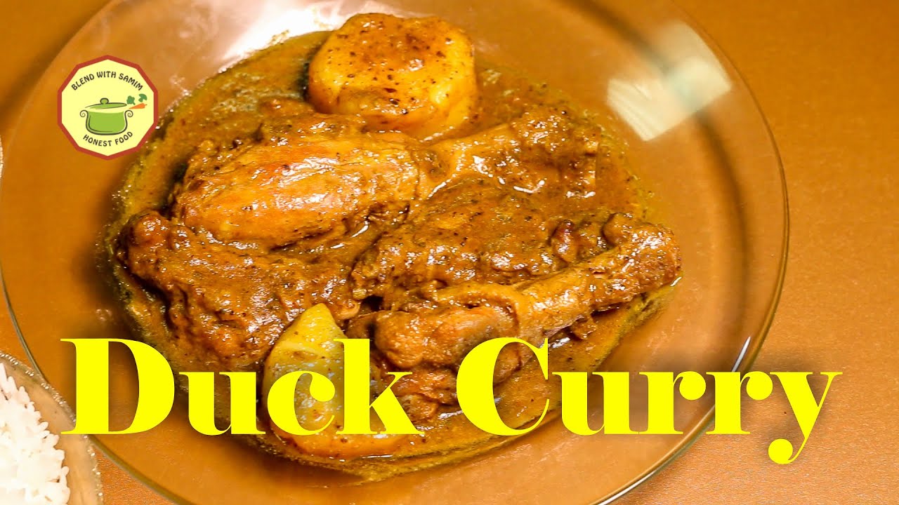 Duck Curry Recipe Duck Meat Spicy Preparation blend with samim