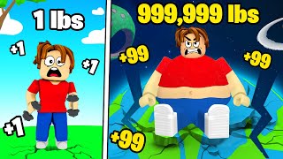 Gaining 9,745,693 Pounds in Roblox