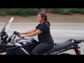 Wife rides fjr 1300 for the first time