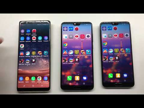 Samsung Galaxy Note 8 vs Huawei P20 Pro vs Huawei P20 - Antutu and Geekbench 4 benchmarks