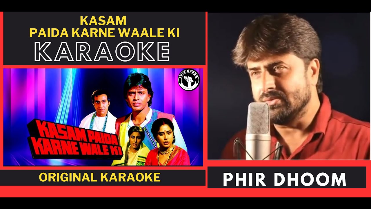 Kasam Paida Karne Wale Ki Karaoke With Lyrics | Kasam Paida Karne Wale Ki | Vijay Benedict