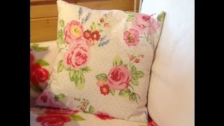 Make a cushion cover in 30 minutes part 1.