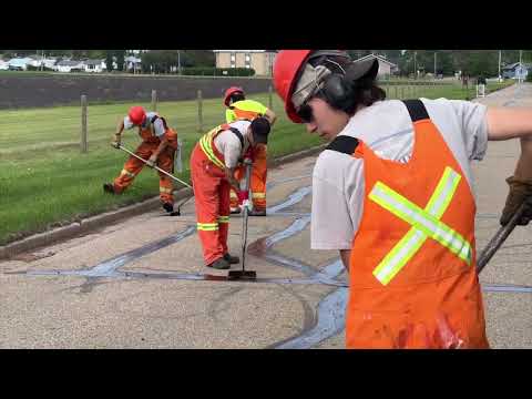 What are they up to?| City road crews complete crack sealing throughout Lacombe