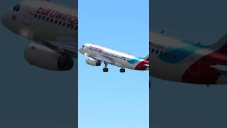 Takeoff Cologne/Bonn (CGN/EDDK) Eurowings A319 #aircraft #rfs #takeoff #planespotting