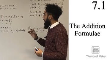 Edexcel A level Maths: 7.1 The Addition Formulae