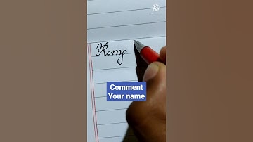 Rimjhim - how to write in calligraphy style | cursive handwriting practice #shorts #handwriting