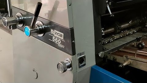 Ryobi 560 1color fiderSize 16×22Alcohol dumpingHeavy duty machine JapanBrand new conditionYear 2011