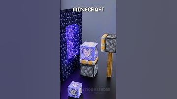 Minecraft Vs Real Life in the Nether 🔥🔥🔥#blender3d #3dart #3danimation #minecraft