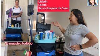 Cómo organizo y uso mi maleta para limpiar Casas 🧳🏘 Review