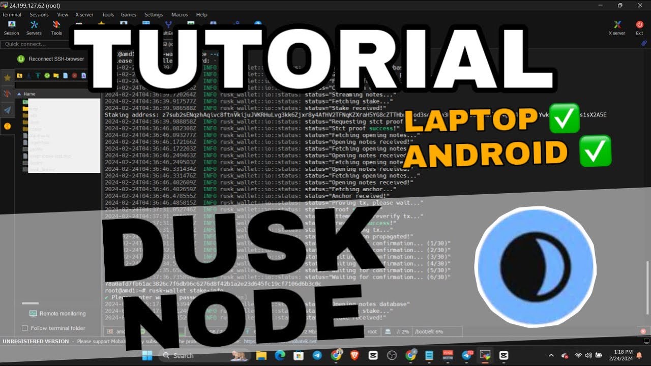 TUTORIAL TESTNET NODE DUSK ITN AIRDROP BAHASA INDONESIA LENGKAP - YouTube