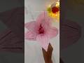 Super Aesthetic Light pink  Lily Flower Made with Tissue Paper 🤍