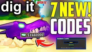 NEW ALL⚡UPDATE CODES - DIG IT CODES 2025 -  DIG IT ROBLOX CODES 2025