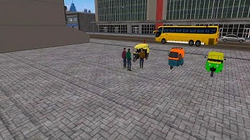 TukTuk Auto Rickshaw - android gameplay walkthrough - passengers rickshaw - city driving - level 3