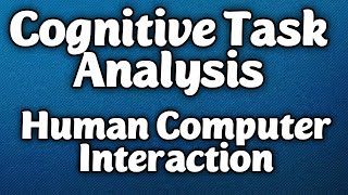 Cognitive Task Analysis | Human Computer Interaction | Urdu/Hindi