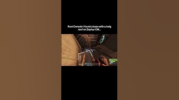 Rust Console I found a base with a twig roof on Zephyr CM…#shorts #rust #rustconsole
