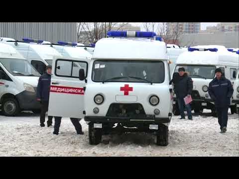 28 12 2017 Больницы Удмуртии получили 35 новых машин скорой помощи