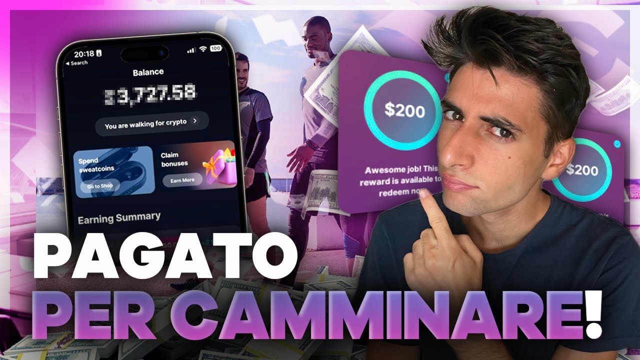 HO PROVATO a GUADAGNARE CAMMINANDO grazie a SWEATCOIN ed HA FUNZIONATO! -  Guadagnare Soldi Online