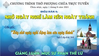 HTTL BẾN TRE - Chương trình thờ phượng Chúa - 01/08/2021