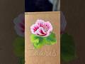 🌺3D PINK flower and leaves 🍃 acrylic 🖌️🎨#shorts #viral #pink #flowers #leaves #yt #3d #painting