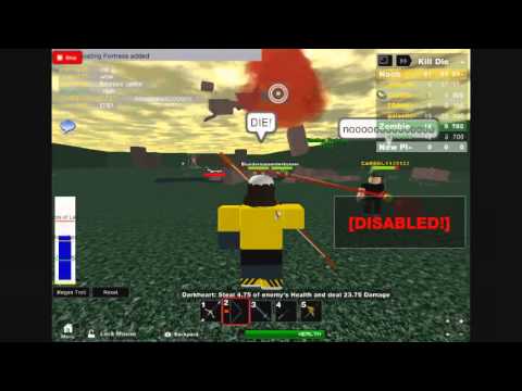 Noobs Vs Zombies Roblox Gameplay Floating Fortress Battle Youtube - noobs vs zombies roblox