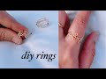 diy ring /simple and beautiful wire wrapped ring/how to make wire flower ring/handmade wire rings