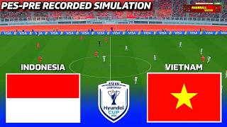 LIVE🔴INDONESIA vs VIETNAM - ASEAN Championship 2026 | PES Pre-Recorded Simulation screenshot 1