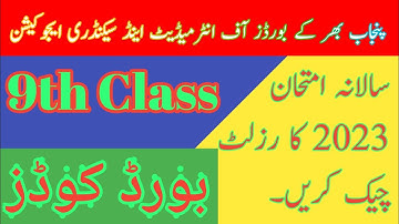 Result Class 9th 2023 | All board result sms codes | send roll no on board code and check result