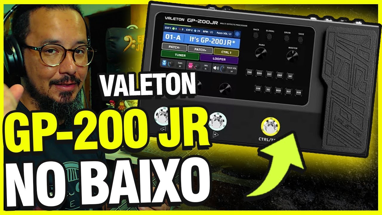 Como é o som da VALETON GP-200 JR no CONTRABAIXO? - YouTube