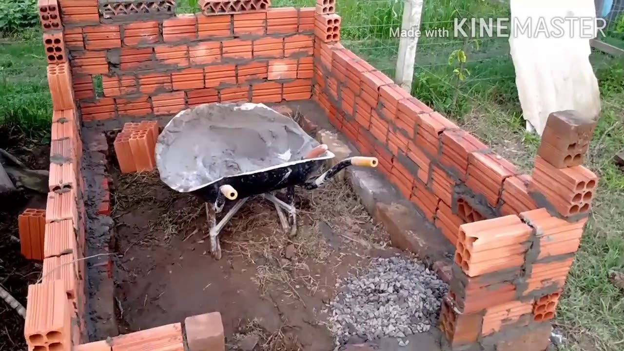 FAZENDO CHIQUEIRO DE TIJOLO SEM GASTAR QUASE NADA part.1