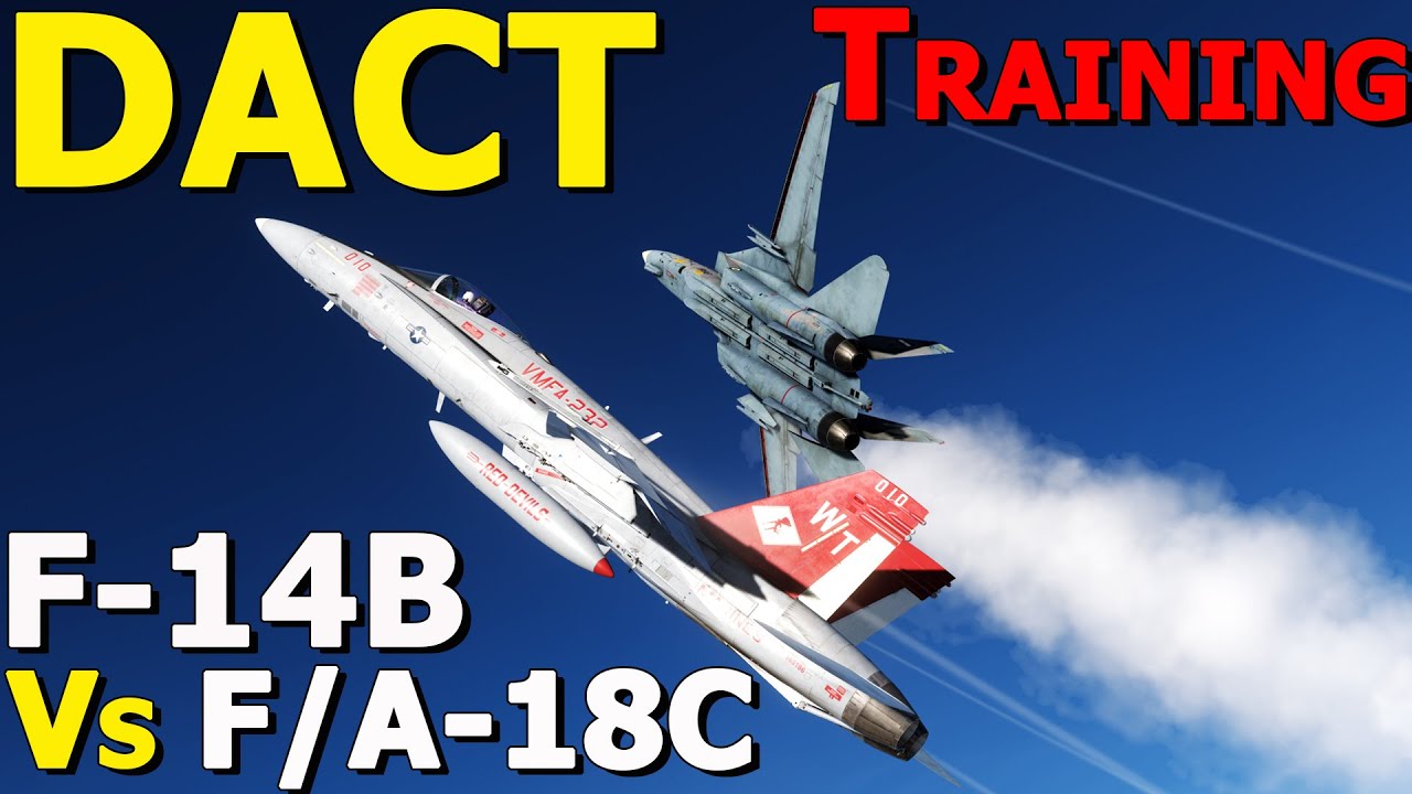 Dcs F 14b Vs F A 18c Dissimilar Air Combat Training Youtube