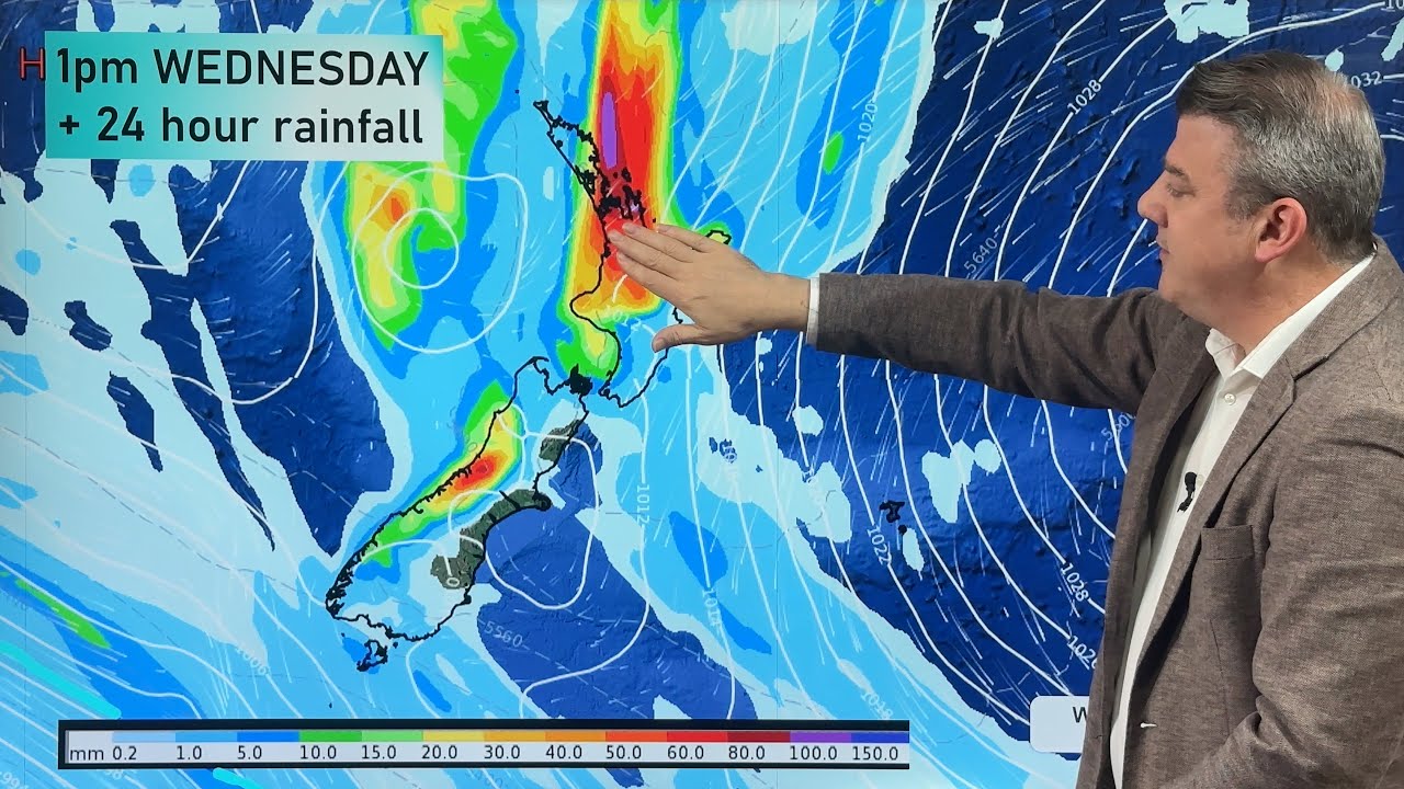 NZ: Heavy rain coming upper NI & West Coast, high pressure returning ...
