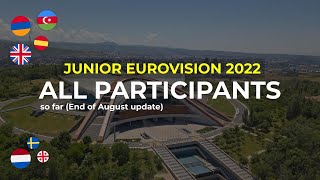 Junior Eurovision 2022: Who is participating? (End of August update)