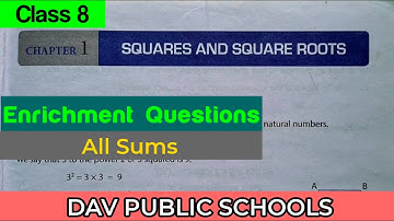 DAV class 8 maths chapter 1 - Enrichment Questions