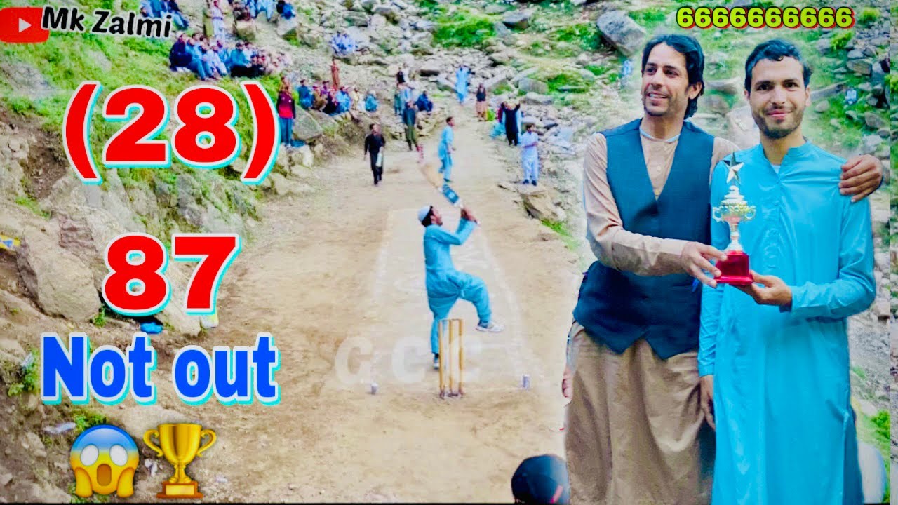 Big Match 28 ball in 87 runs - Tape ball Cricket - I Munir khan ...
