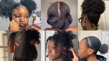 2024~💖✨Easy and Elegant Natural 4C hairstyles  #4cnaturalhair #naturalhair