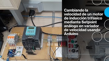 Cambiando la velocidad de motor trifásico usando variador de velocidad y Arduino