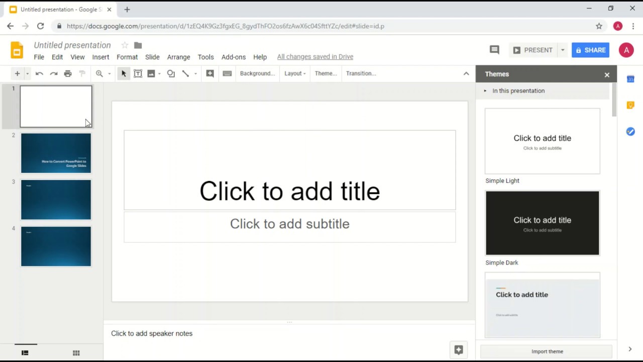 how to convert powerpoint presentation to google slides