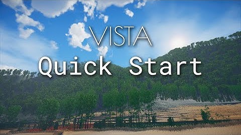 Vista - Procedural terrain generator for Unity - Quick Start Tutorial