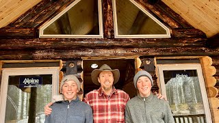 Installing Windows // Running In Floor Heat // Alaska Log Home