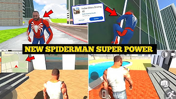New SpiderMan Super Power Cheat Code in Indian Bike Driving 3D 🤯🔥| Giant Player 😍| Harsh in Game