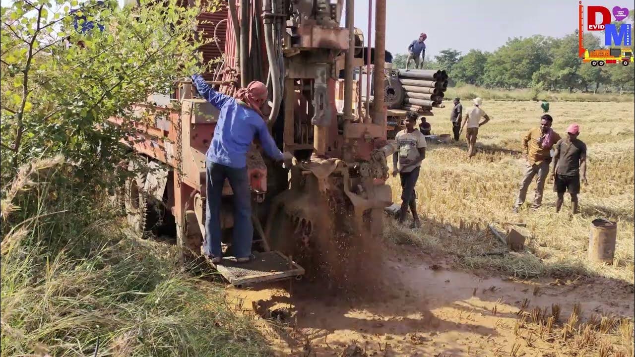 step by step bore well drilling 580 फीट मे 2hp पानी shri shiv